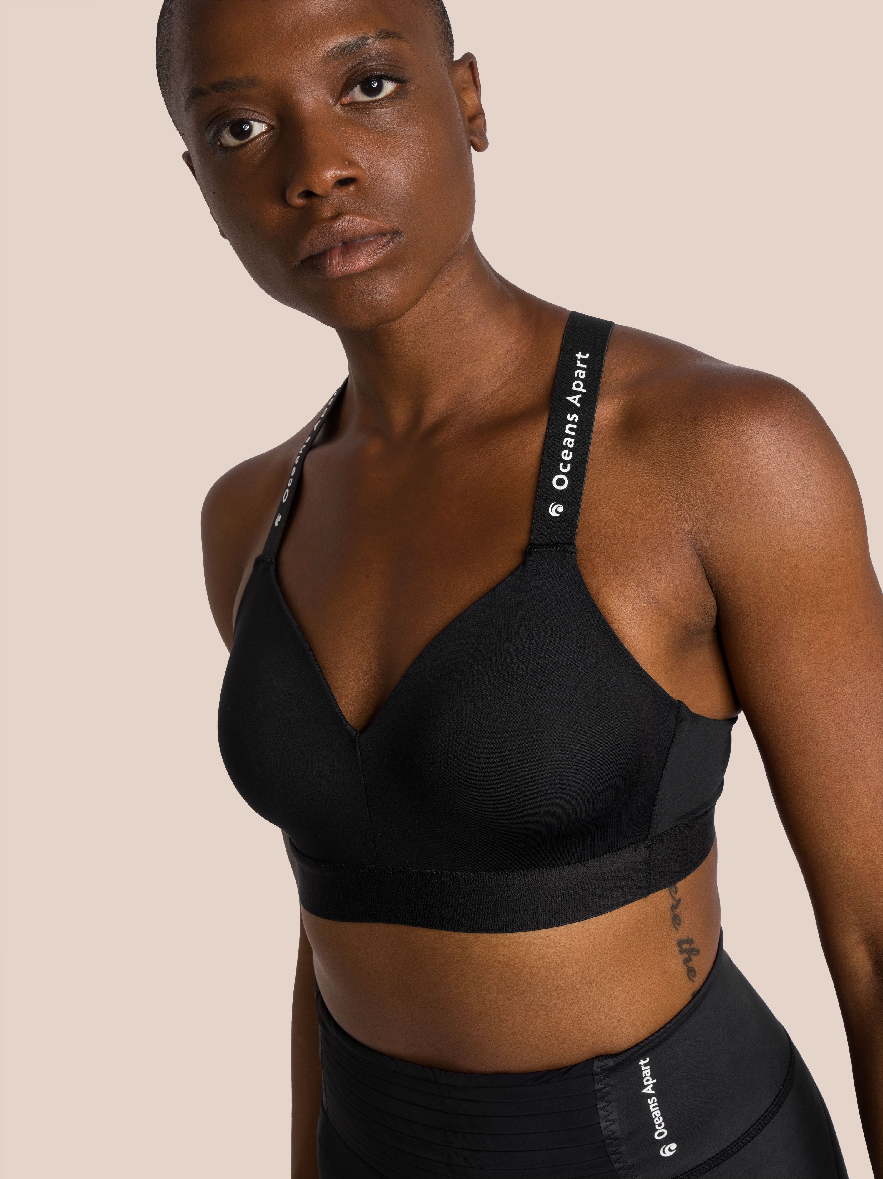 Athletic Bra - Yoga Bra - Black