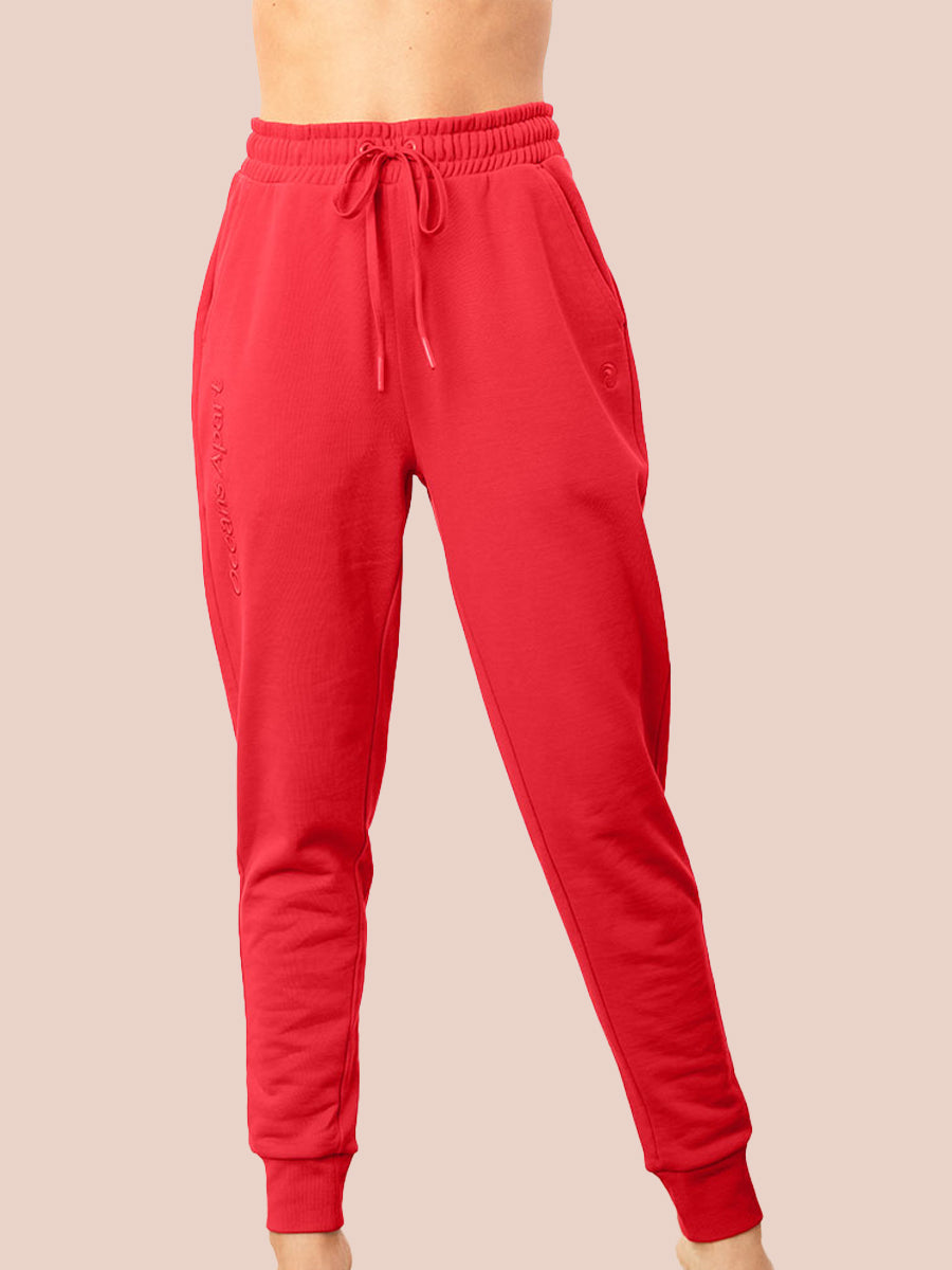 Beverly Sweat Pant - Yoga Pant - Red