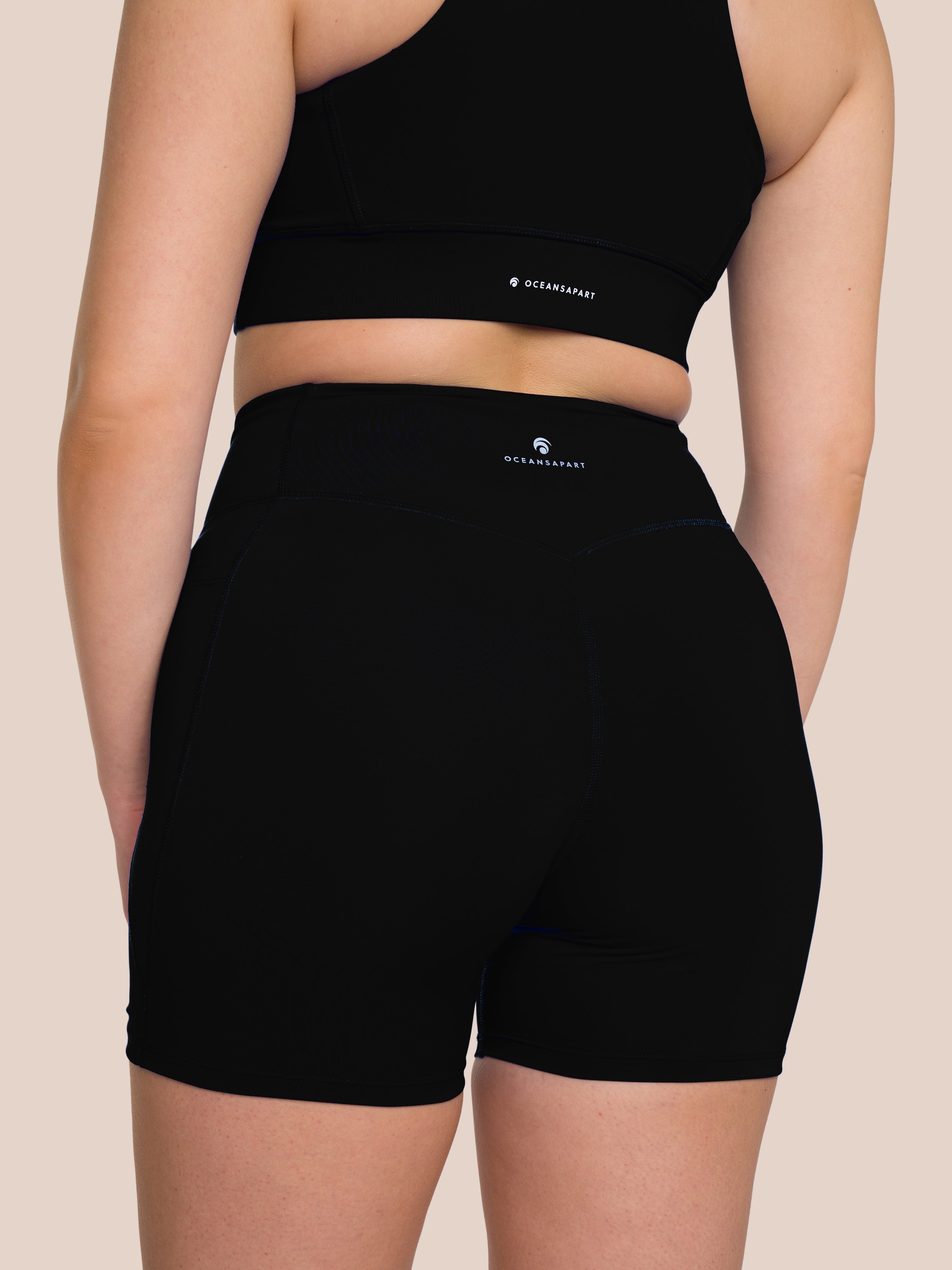 Soho Crew Short Set - Black - Yoga Set
