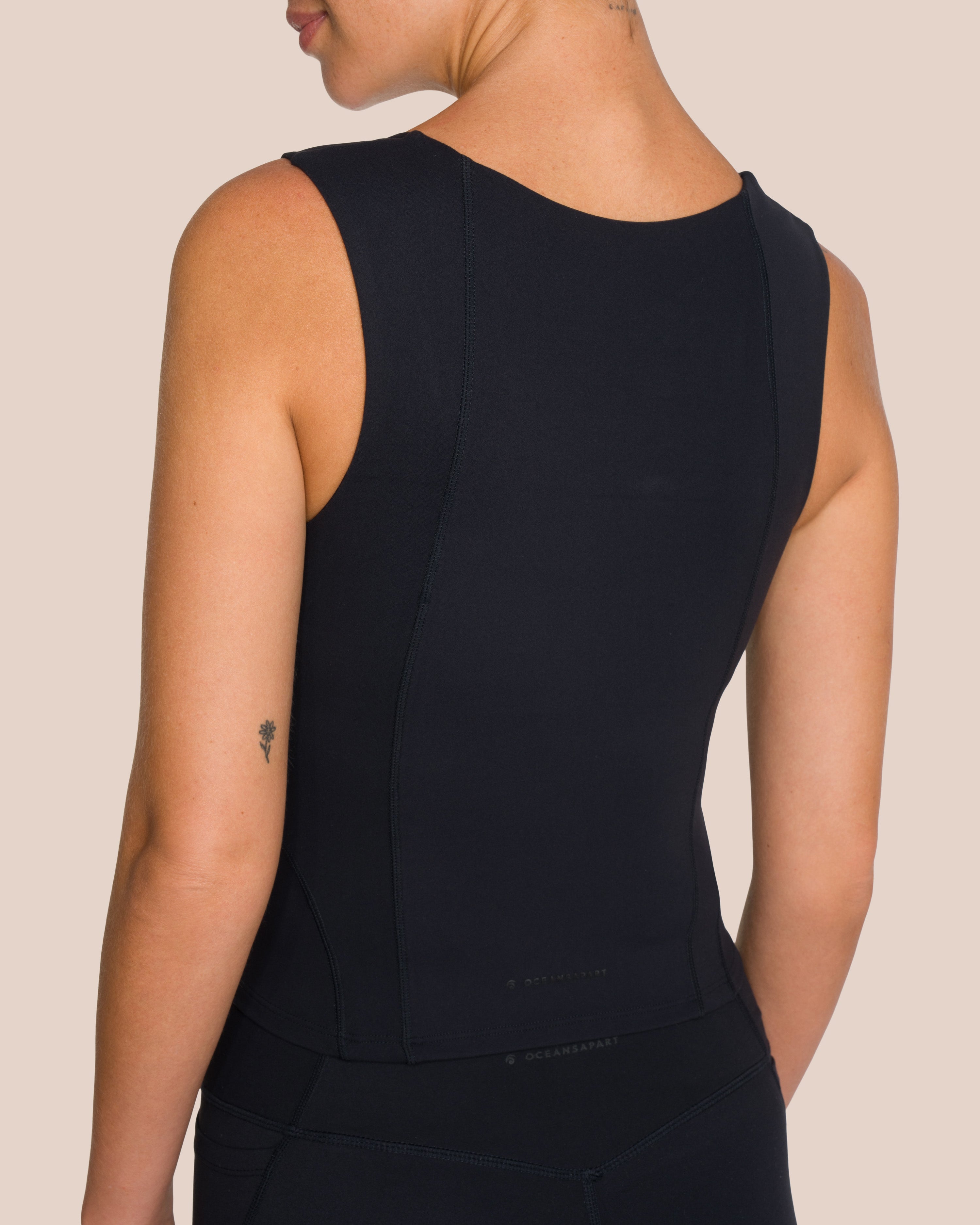 Shania Top Set Deluxe - Black - Yoga Set