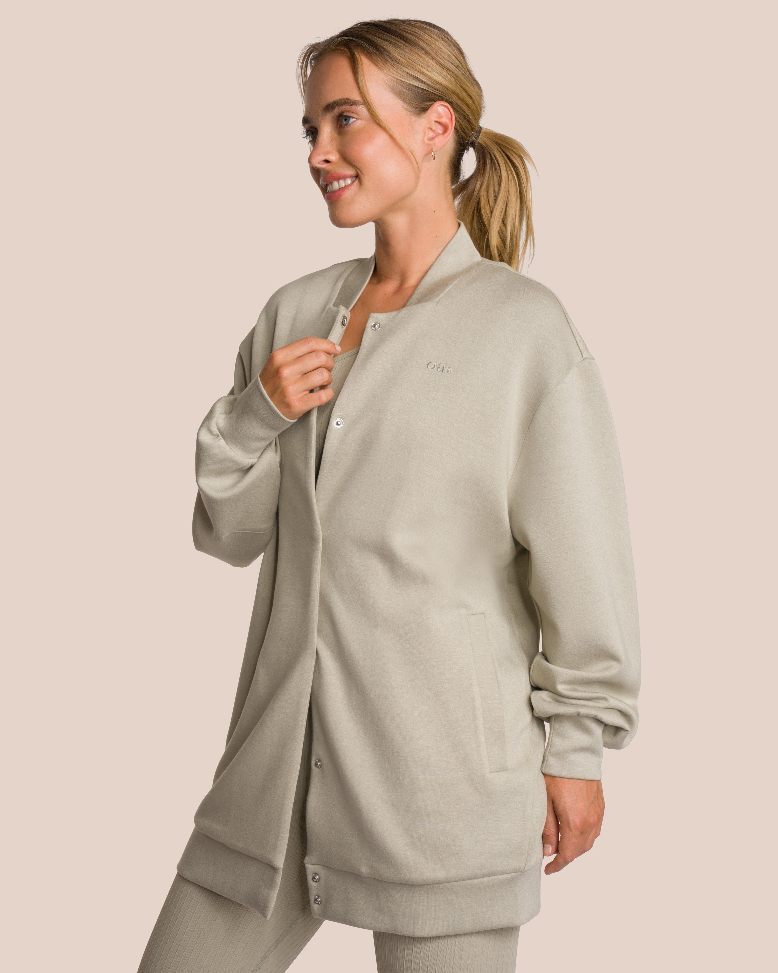 Elodie Long Bomber - Yoga Jacket