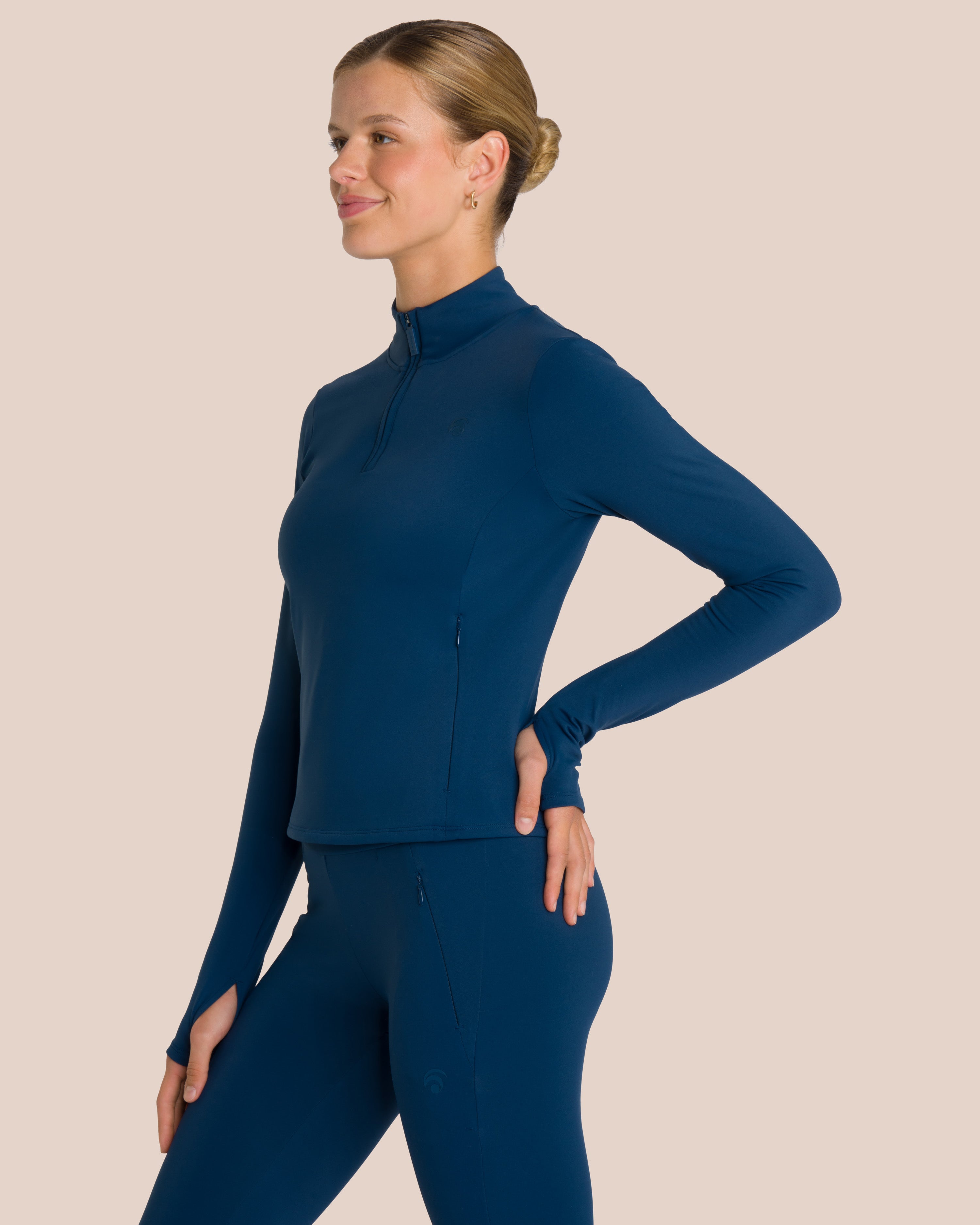 Florence Half Zip Longsleeve - Yoga Longsleeve
