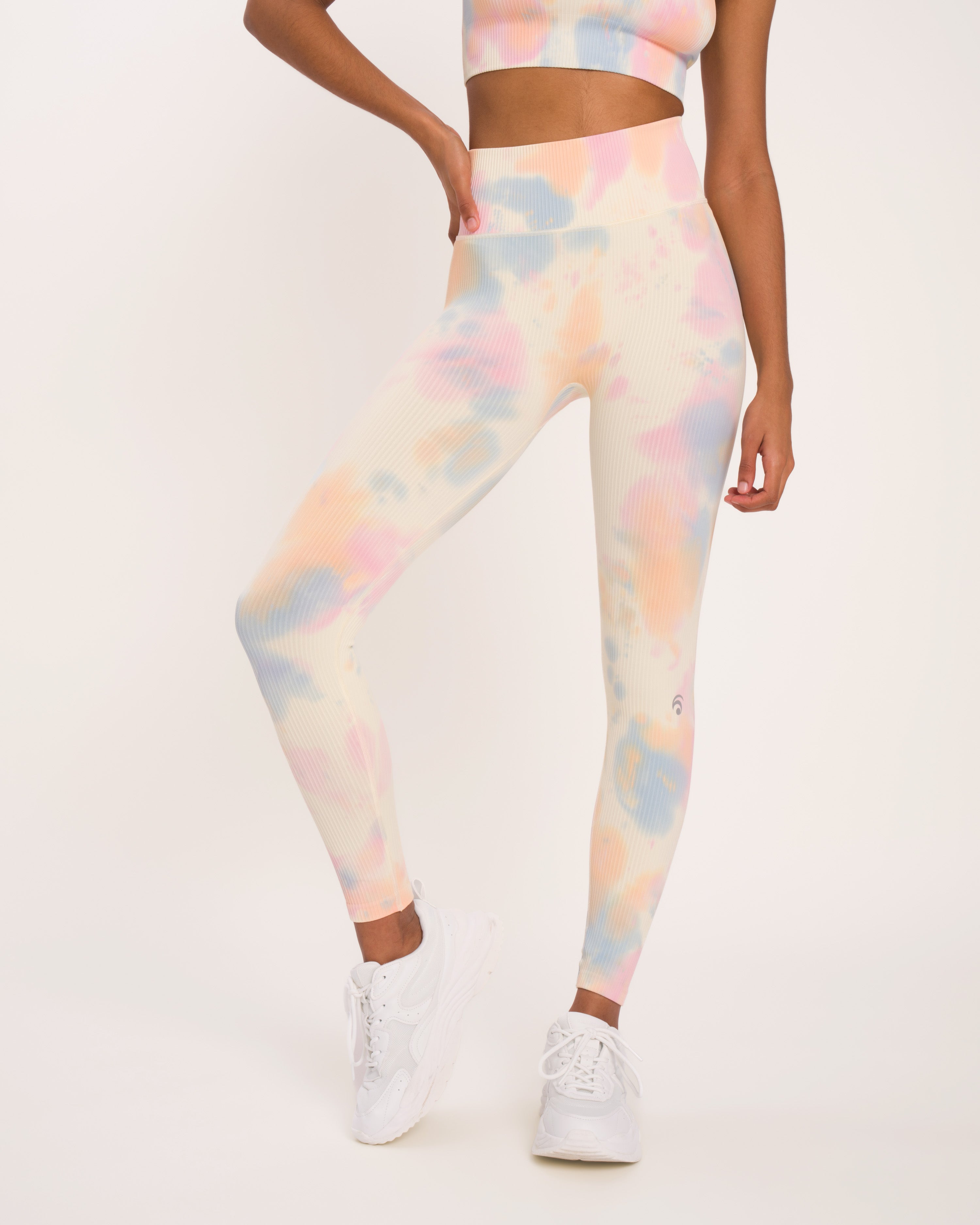 Maya Set - Light Silky Yellow Tie Dye - Yoga Set