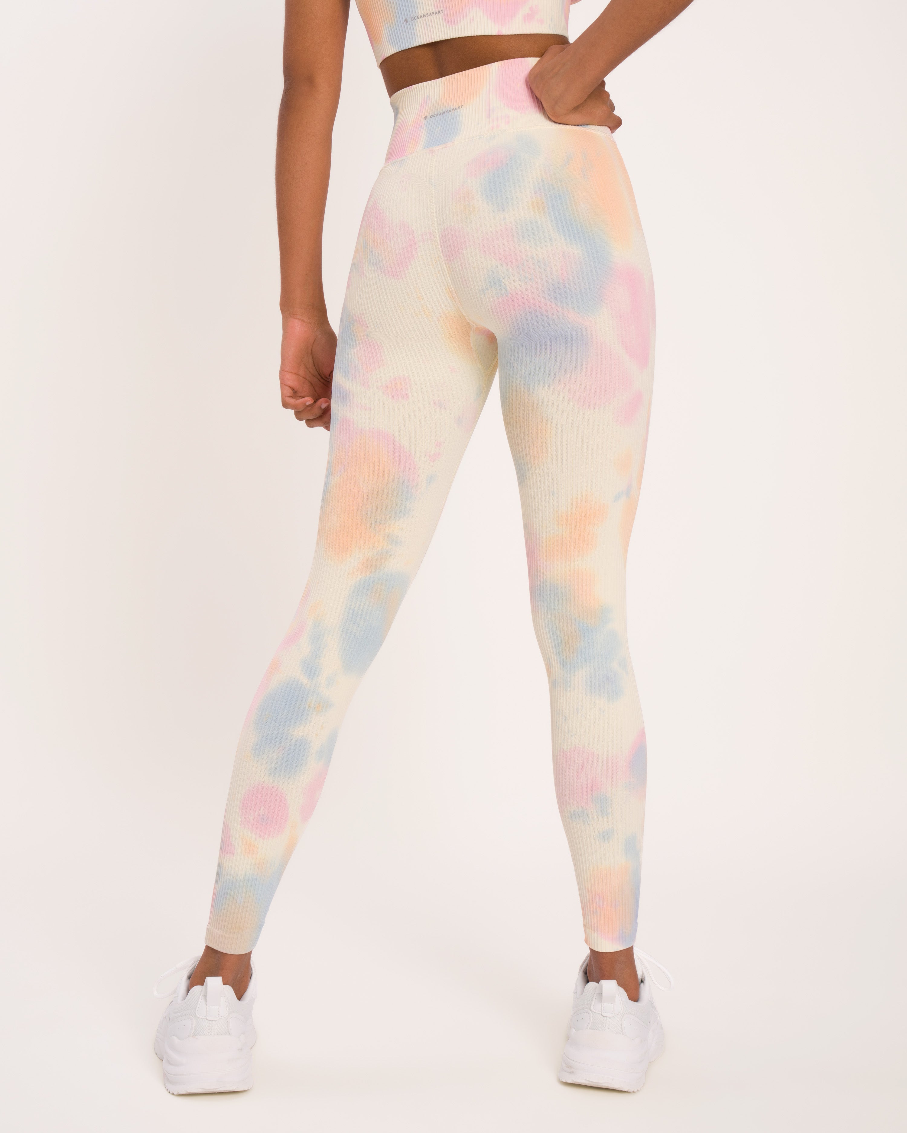 Maya Set - Light Silky Yellow Tie Dye - Yoga Set
