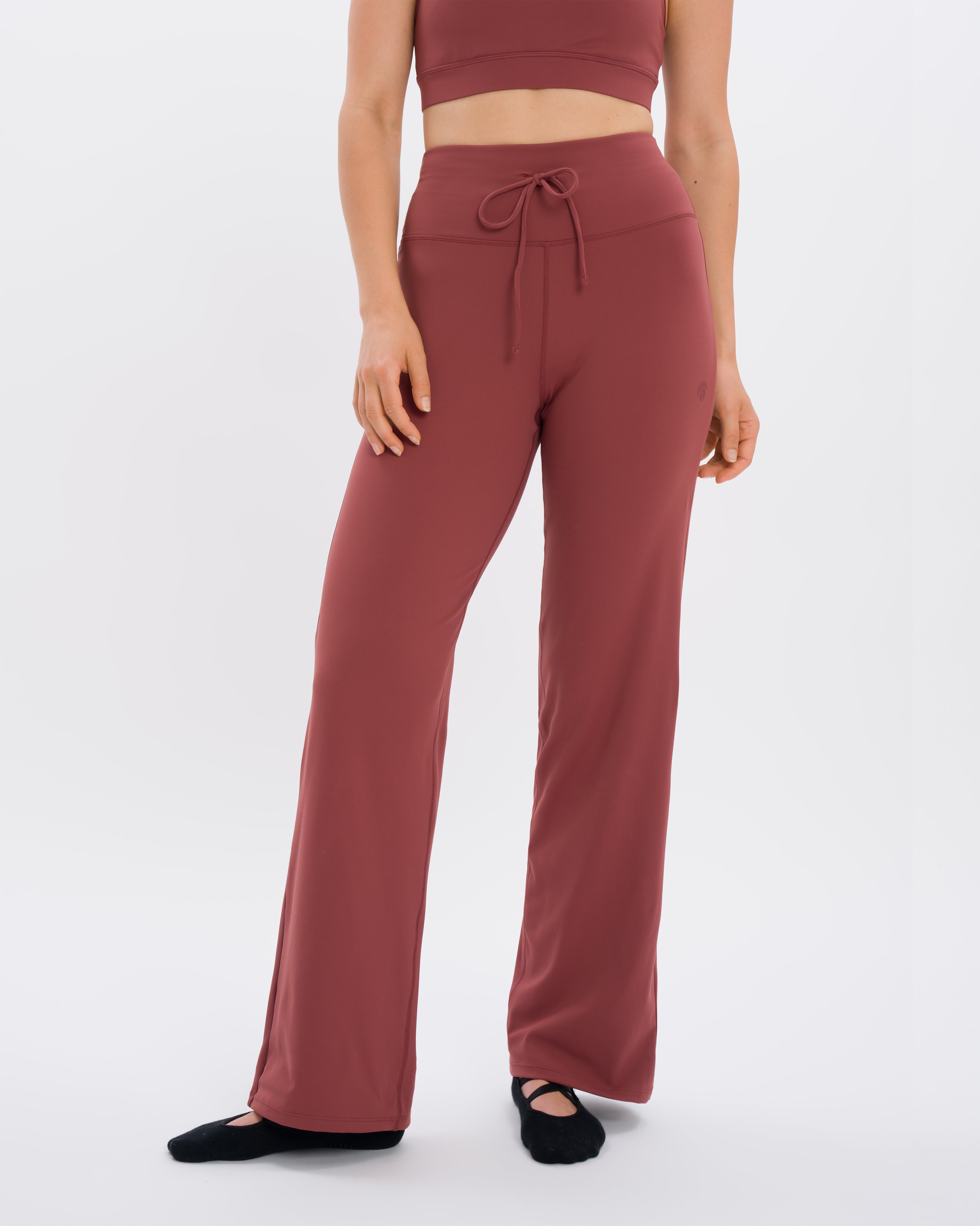 Eve Wideleg Pant - Yoga Pant - Red