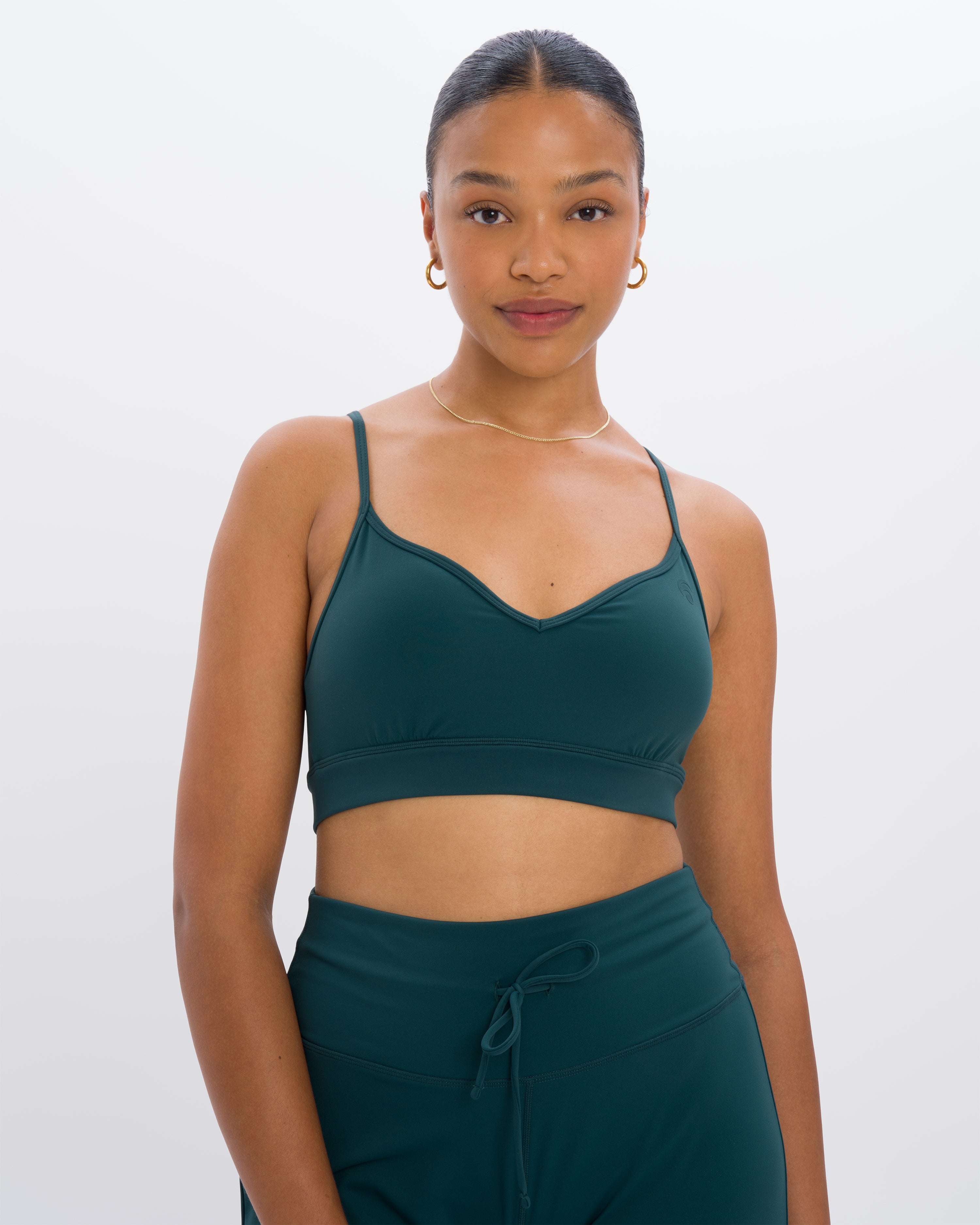 Eve Wideleg Set - Emerald Green - Yoga Set