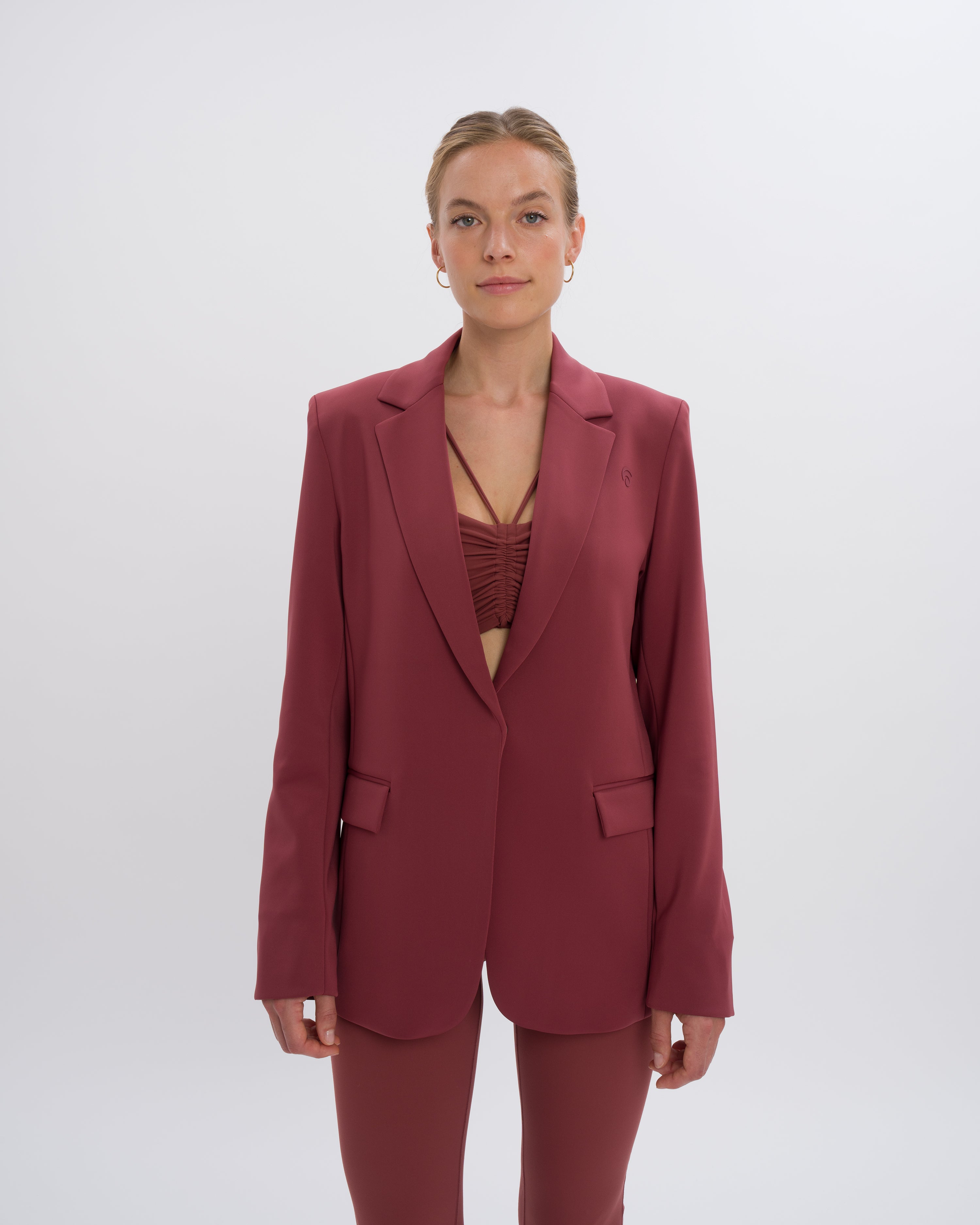 Gianna Blazer - Yoga Blazer - Red