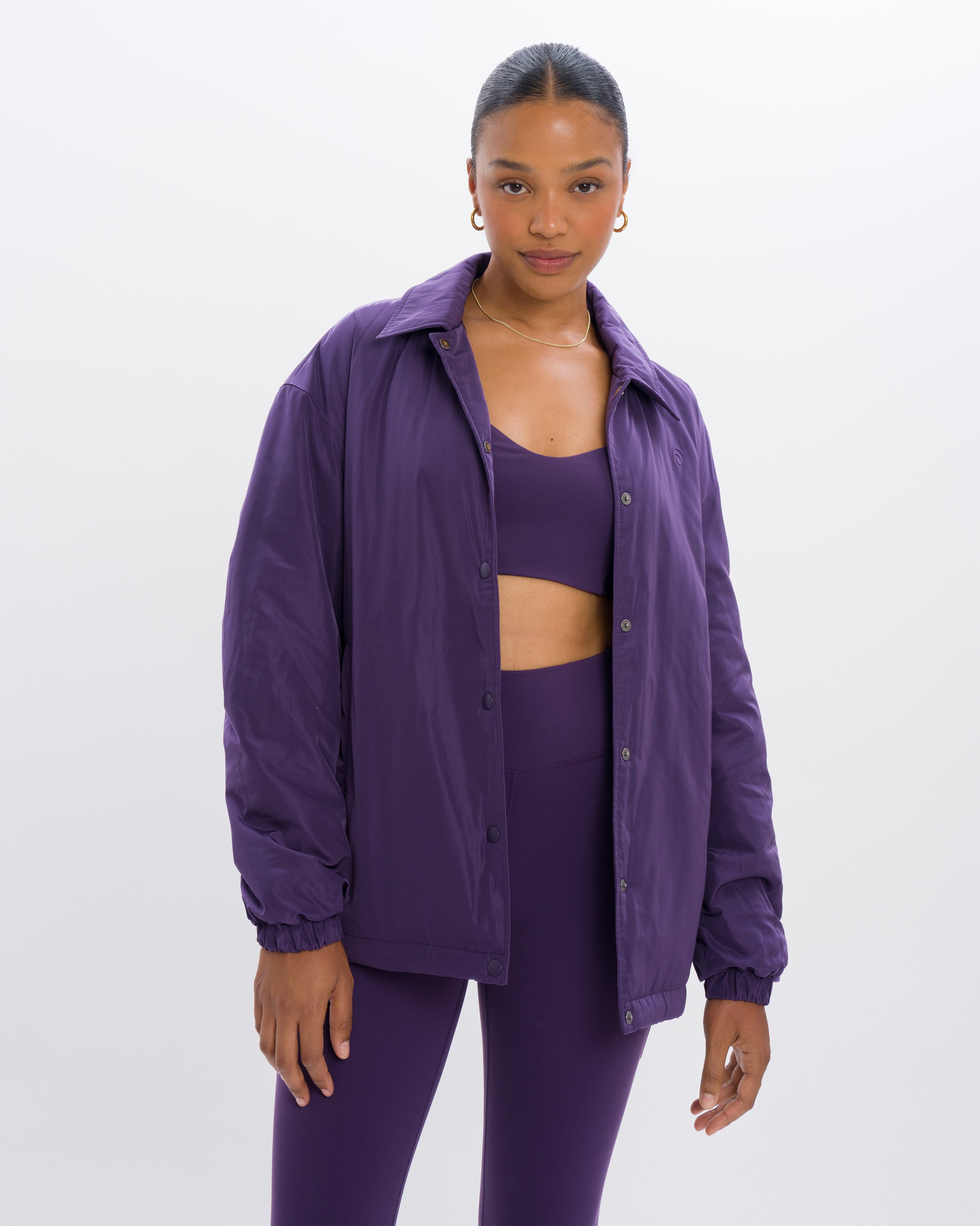 Shania Coach Jacket - Yoga Jacket - Purple