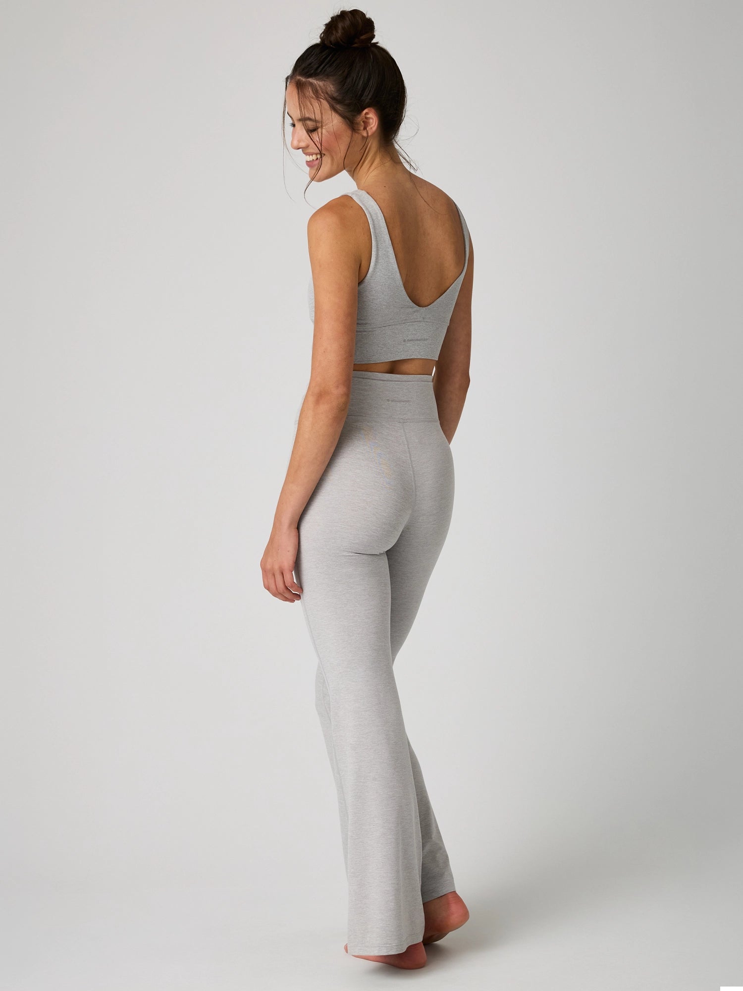 Dahlia Set - Light Grey Melange - Yoga Set