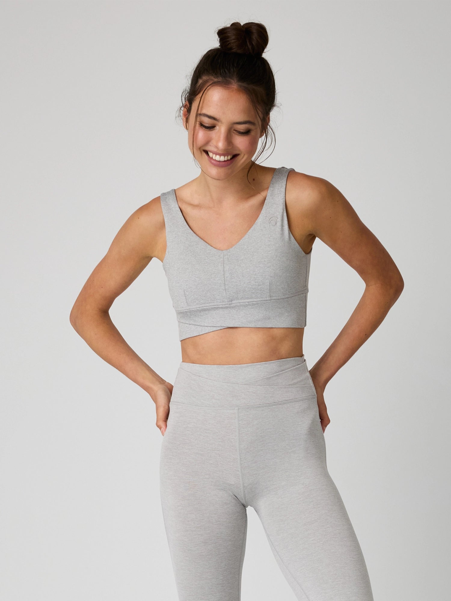 Dahlia Bra - Yoga Bra - Grey