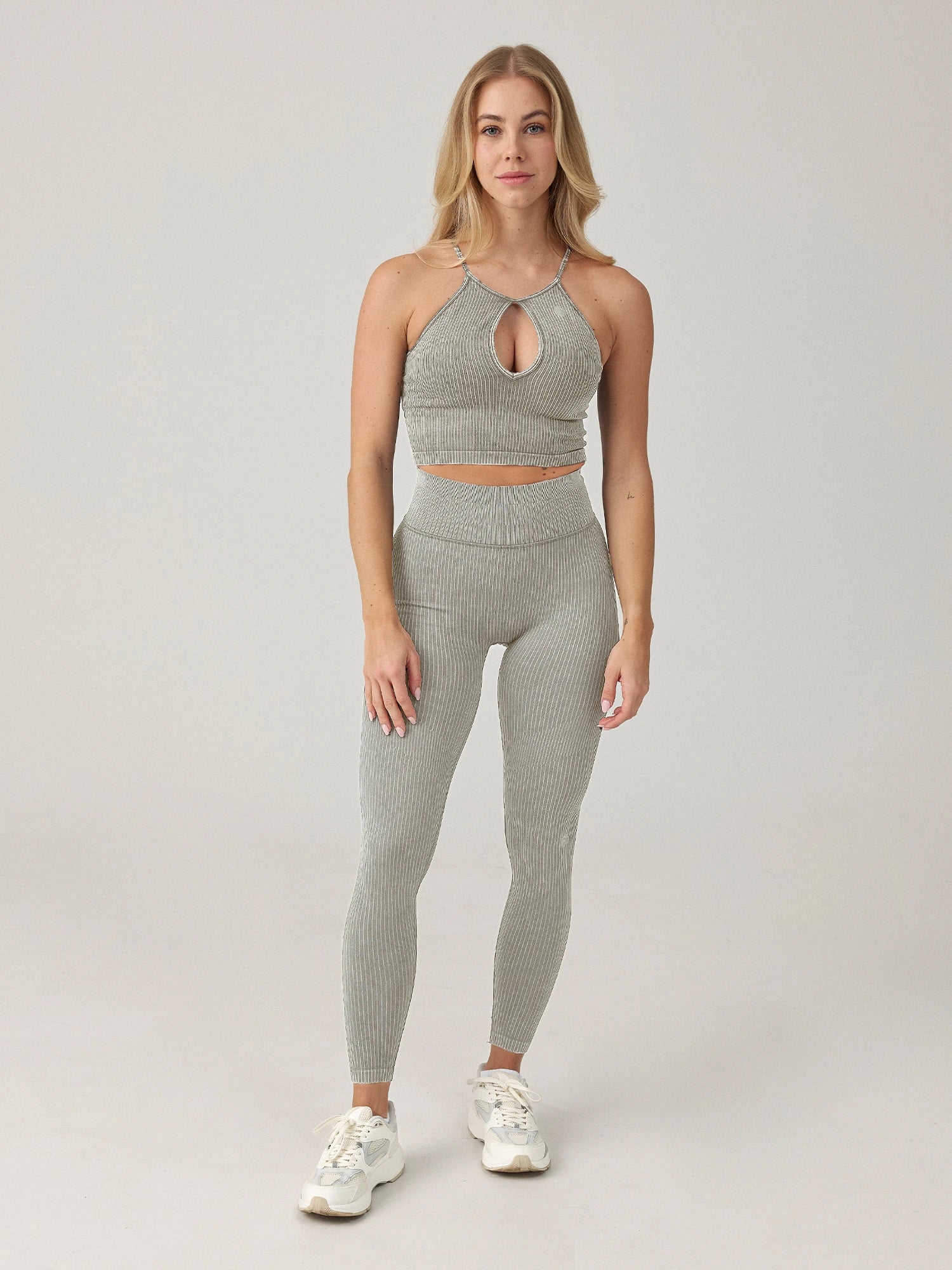Harley Set - Pale Dove Grey - Yoga Set