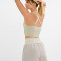 Athena Hotpant Set - Dove Grey
