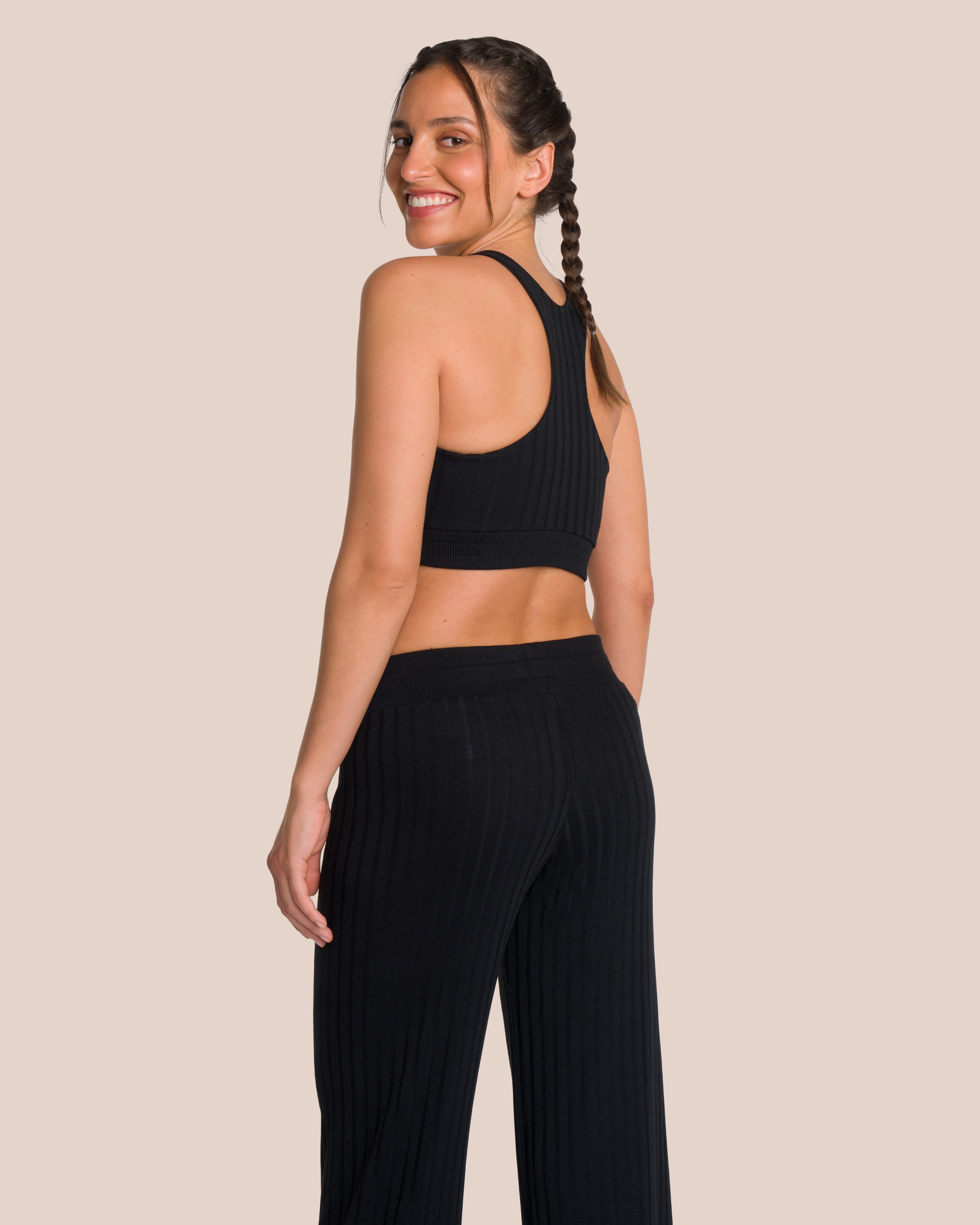 Aurelia Knit Set - Black - Yoga Set