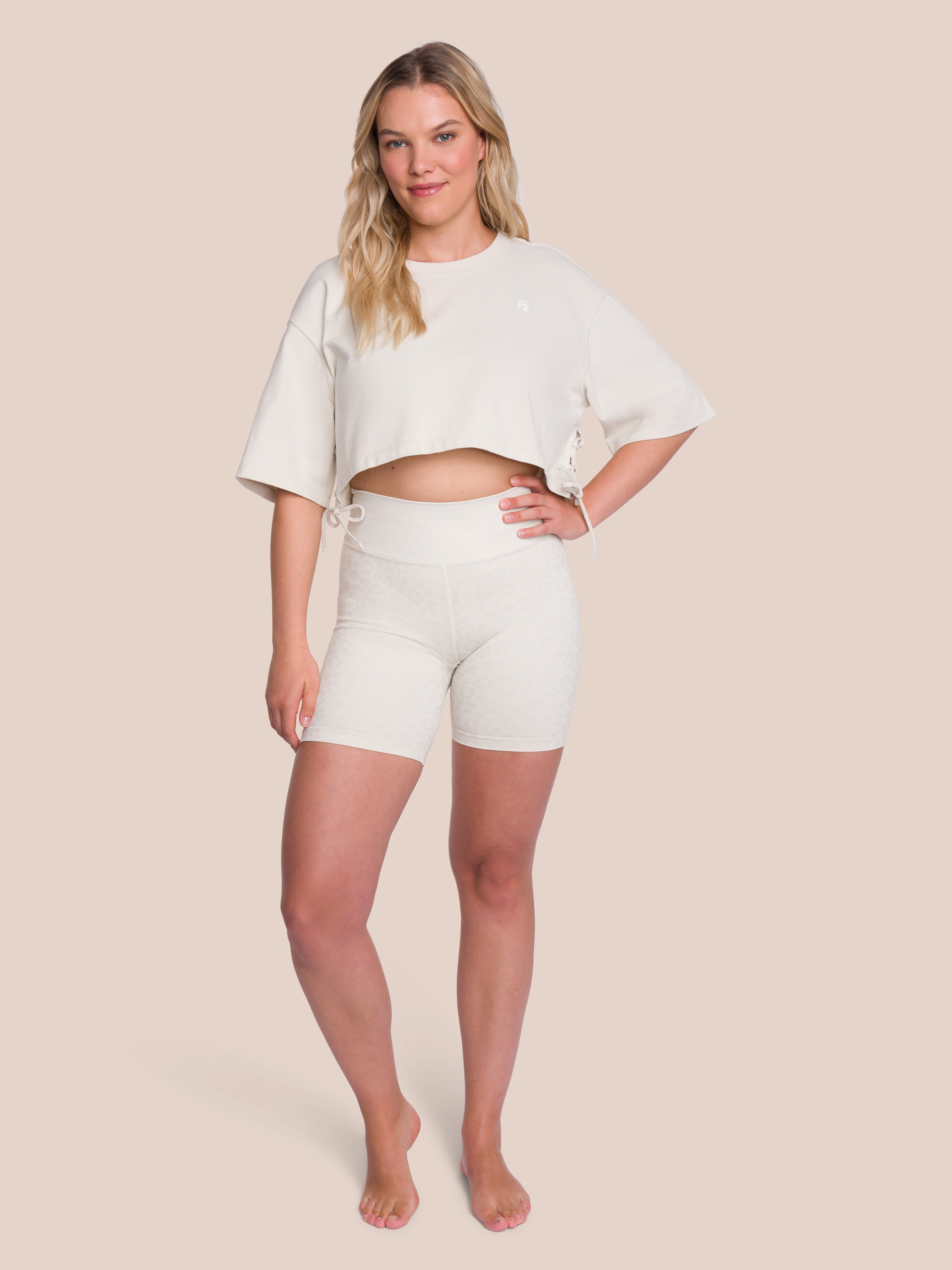 Sky Tee Cropped - Yoga Shirt