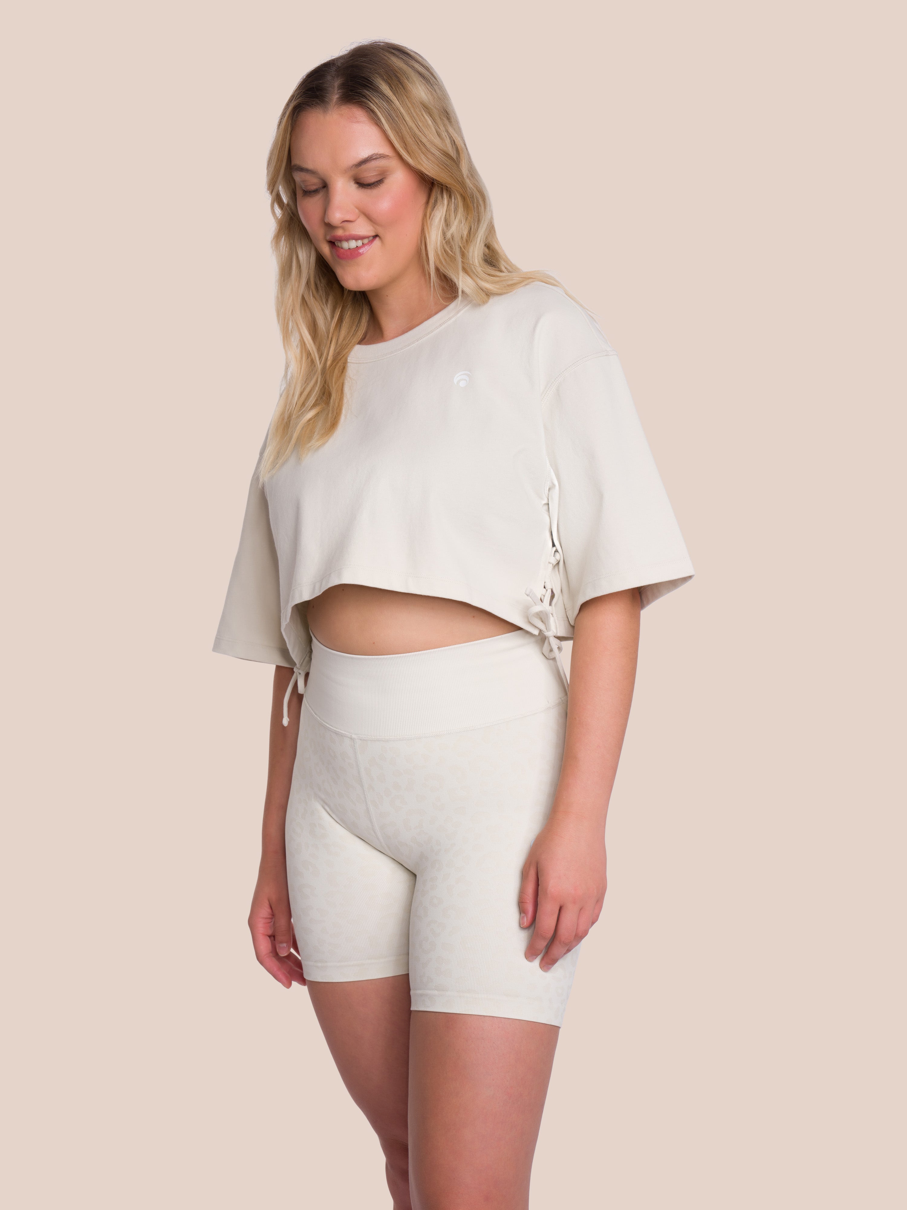 Sky Tee Cropped - Yoga Shirt