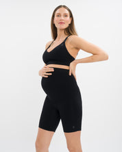 Mila Maternity Biker Set - Black