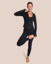 Shania Top Zip Set Deluxe - Black