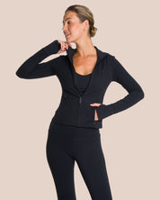Shania Top Zip Set Deluxe - Black